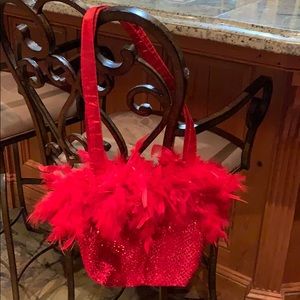 Red Sequin Party Purse